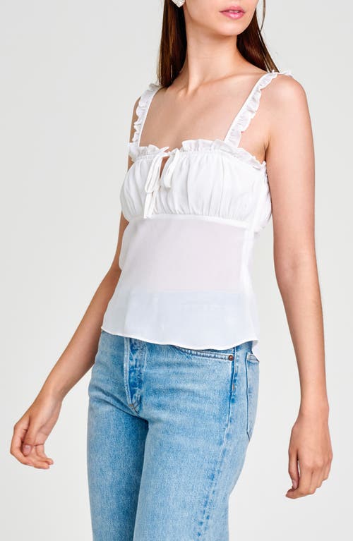 Shop Wayf Cross My Heart Camisole In Ivory