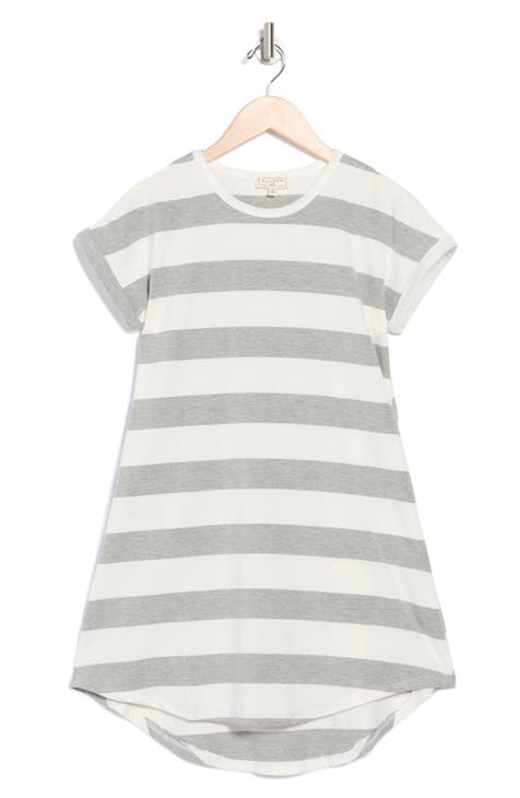 Kids' Stripe T-Shirt Dress (Big Kid)