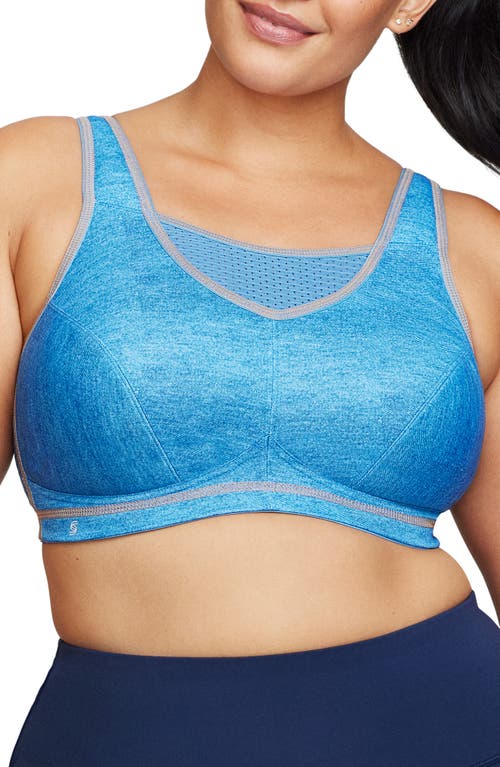 Shop Glamorise No-bounce Camisole Elite Sports Bra In Light Denim