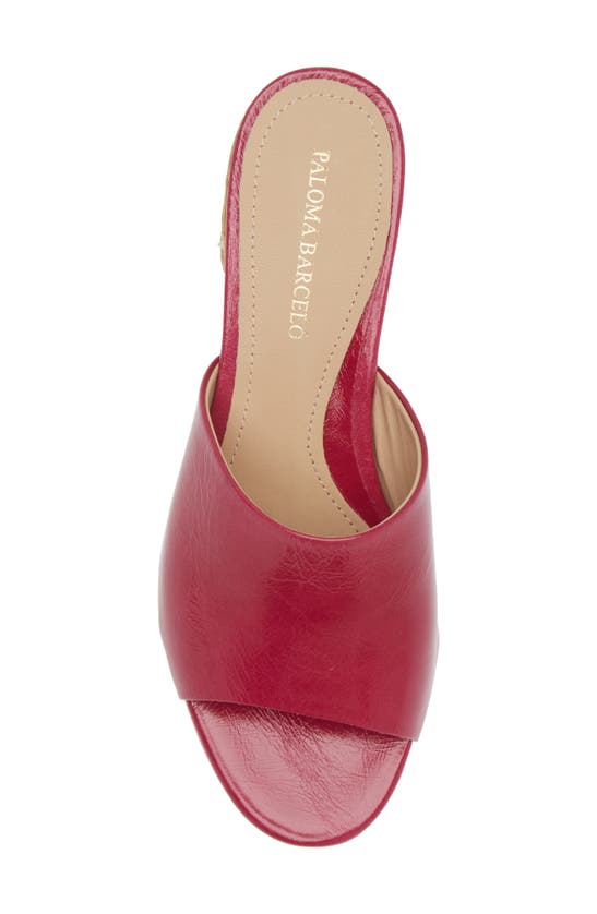 Shop Paloma Barceló Paloma Barcelo Maiko Slide Sandal In Fuchsia