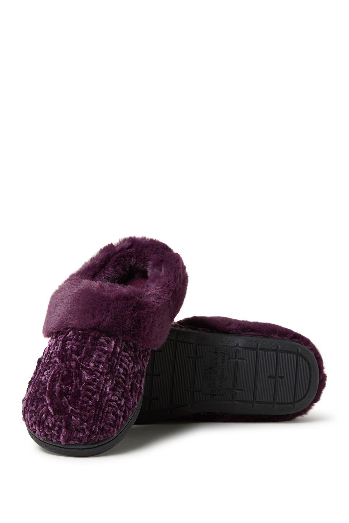 women's claire marled chenille knit clog slipper