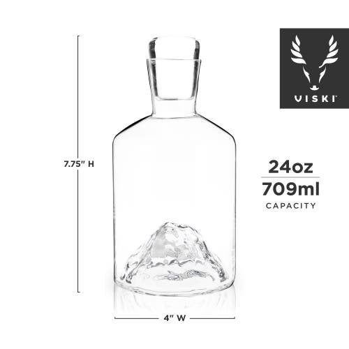 Viski Mountain Crystal Liquor Decanter In Clear