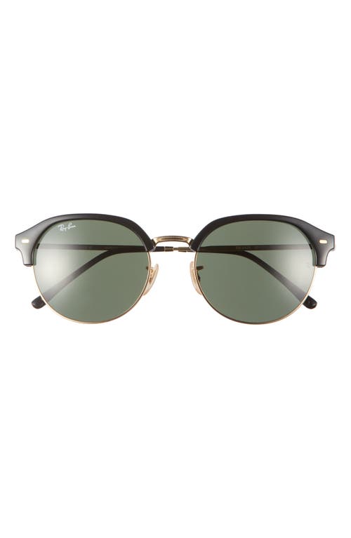 Ray-Ban Clubmaster RB4429 55mm Round Sunglasses in Black at Nordstrom