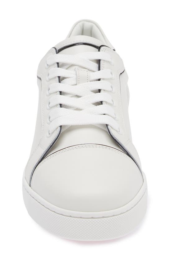 Shop Christian Louboutin Fun Viera Low Top Sneaker In Bianco/ Black