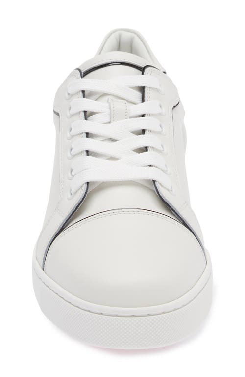 Christian Louboutin Fun Viera Low Top Sneaker In Bianco/black