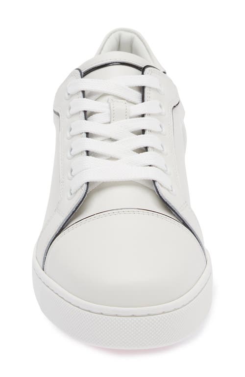 Shop Christian Louboutin Fun Viera Low Top Sneaker In Bianco/black