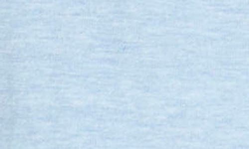 Unsimply Stitched Sleep Henley Hoodie In Heather Light Blue