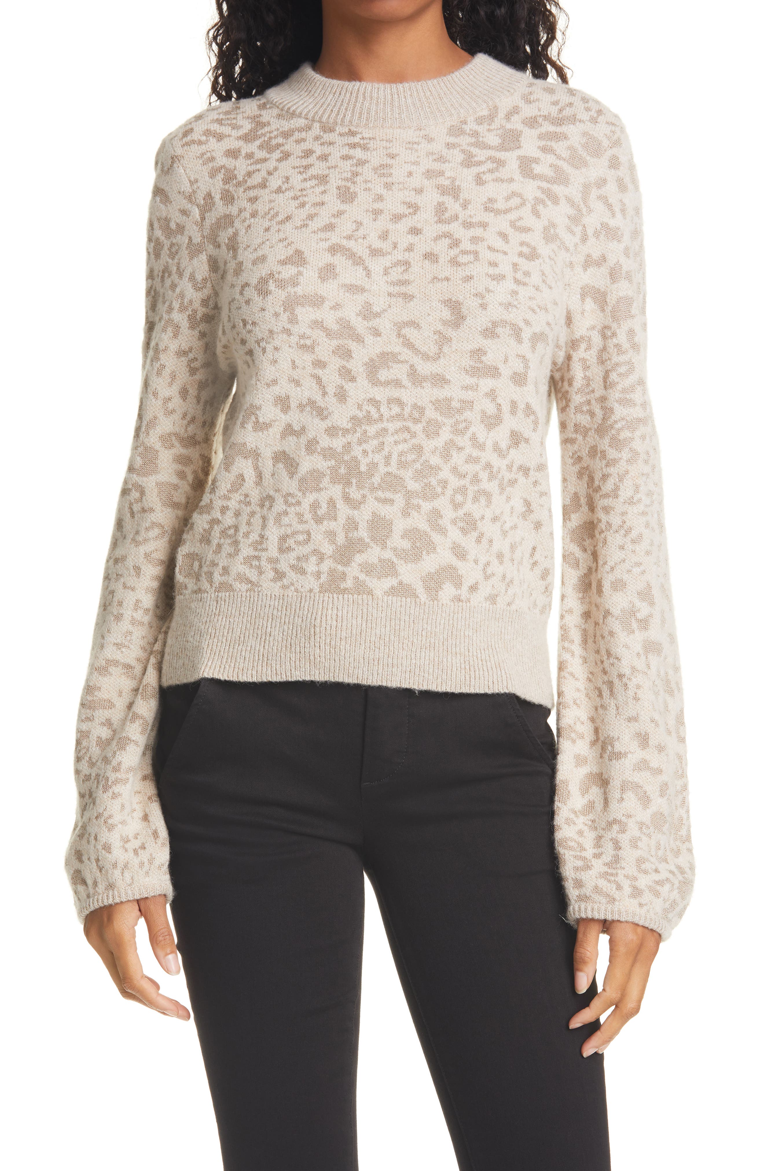 nordstrom leopard sweater