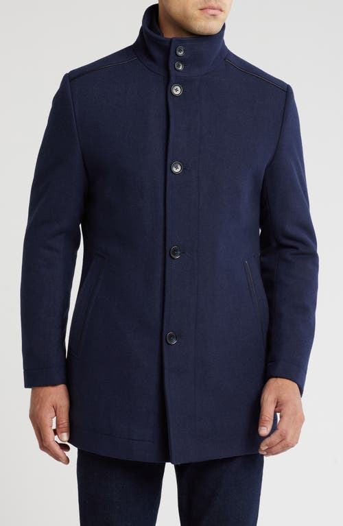 ENGLISH LAUNDRY ENGLISH LAUNDRY WOOL BLEND COAT WITH BIB
