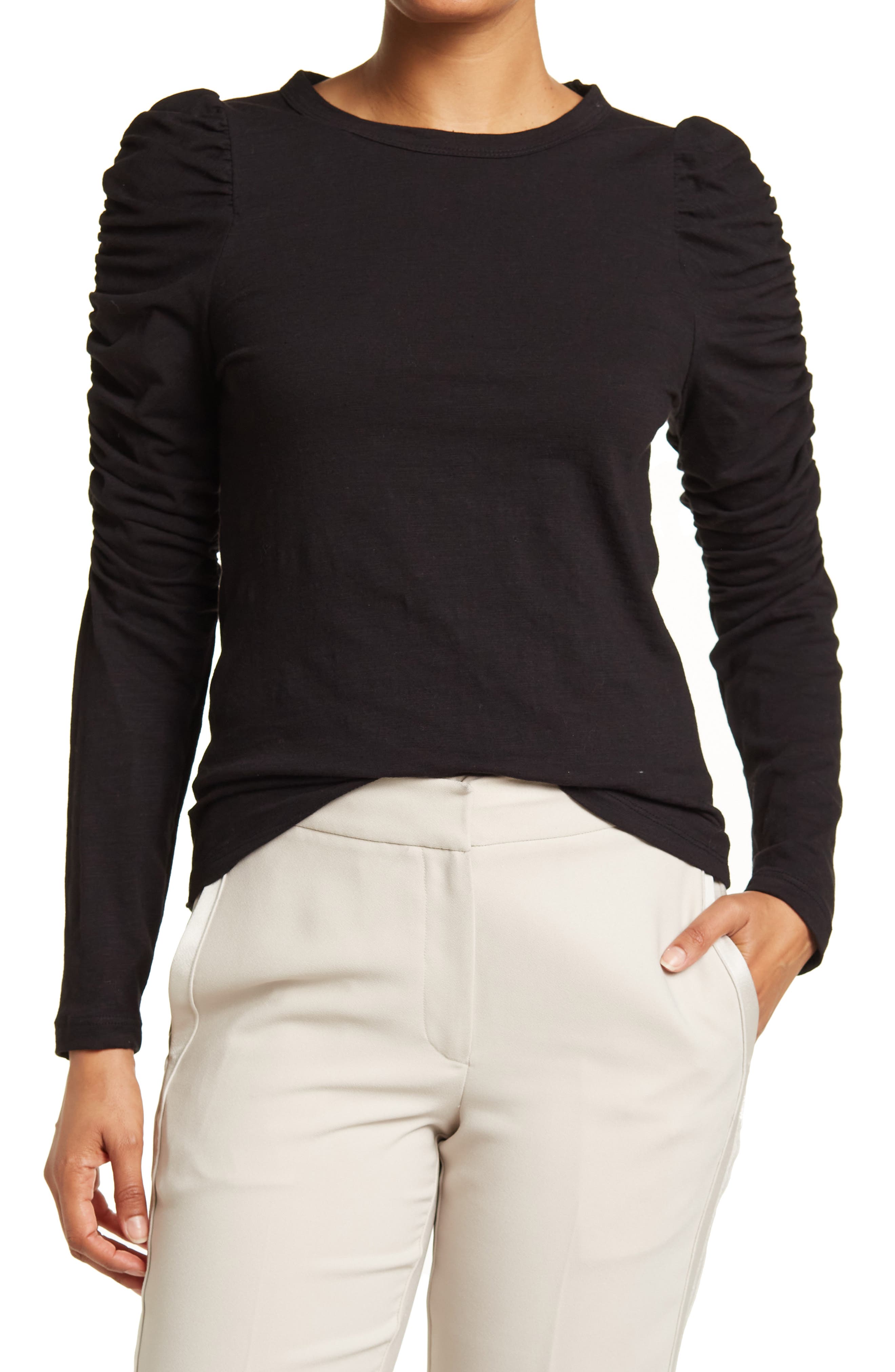 Renee C Long Sleeve Puff Top Nordstromrack