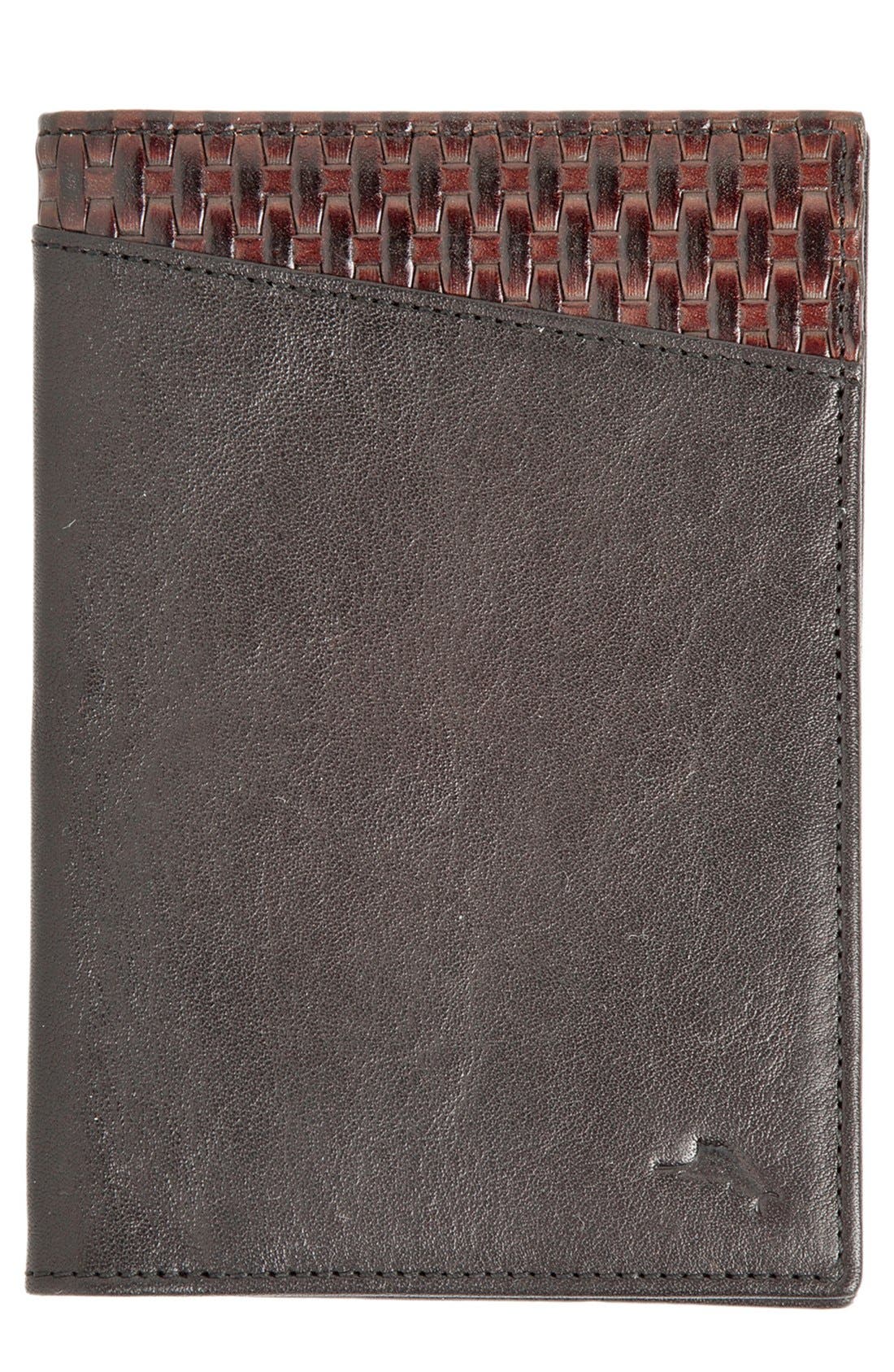 Tommy Bahama 'Basketweave' Leather Passport Case Nordstrom