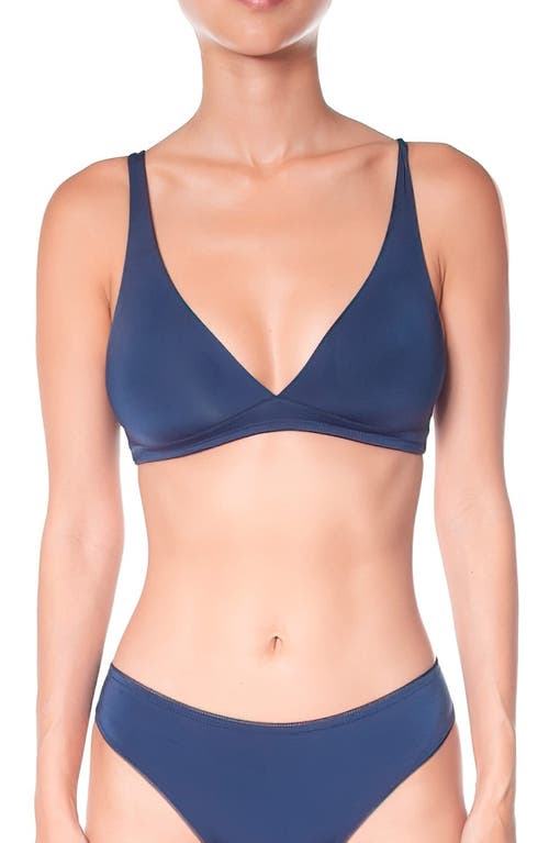 Shop Huit Forever Skin Triangle Bralette In Navy