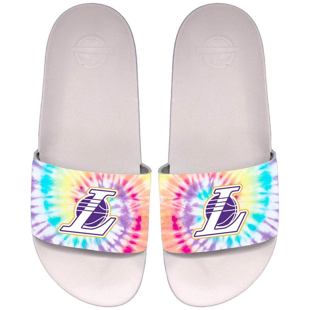 lakers slide sandals