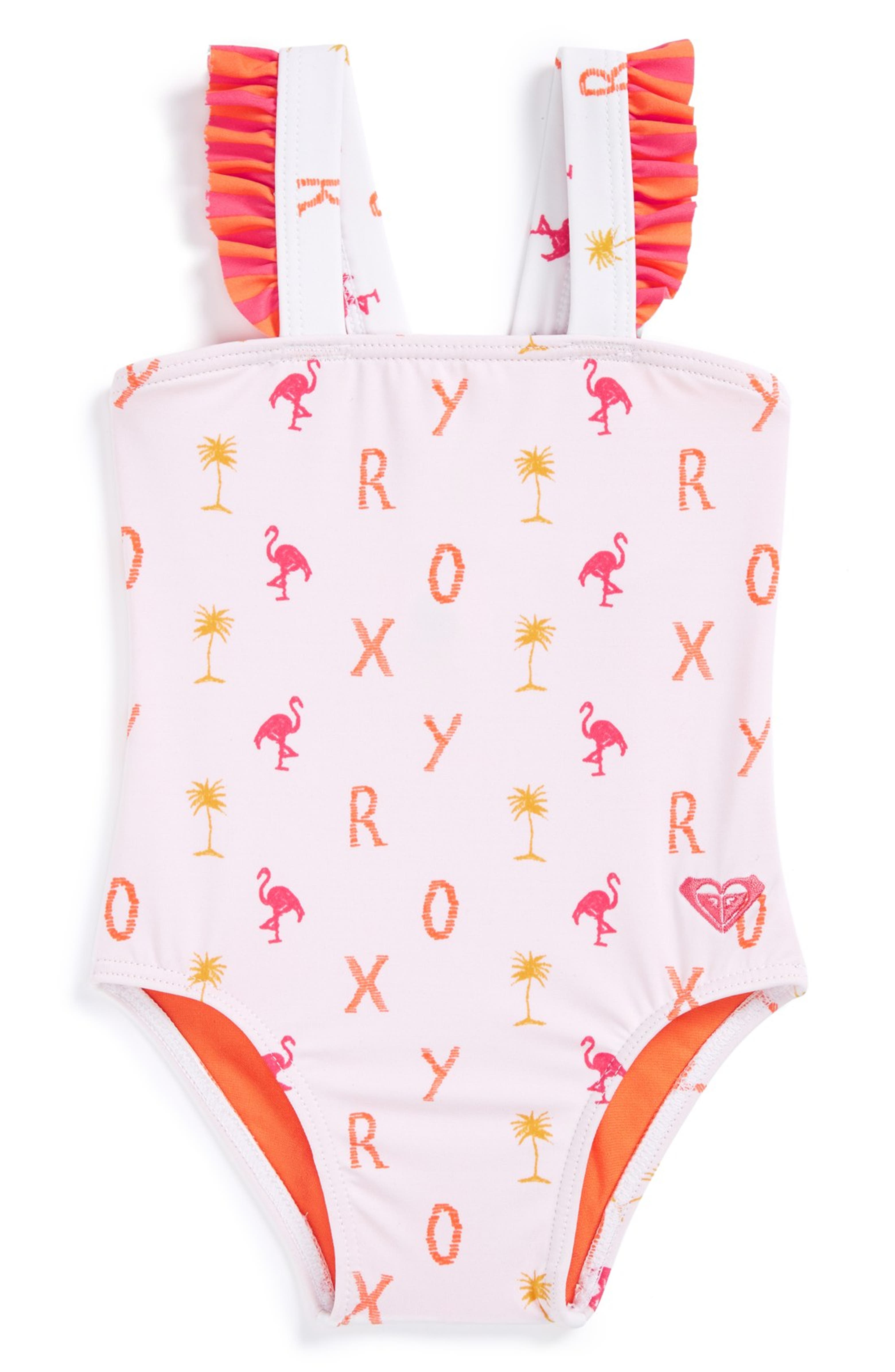 Roxy 'Flamingo Beach' One-Piece Swimsuit (Baby Girls) | Nordstrom
