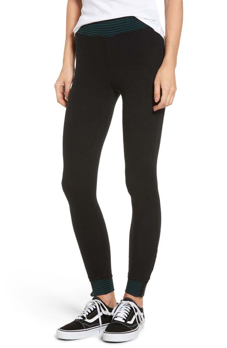 RVCA 'Laid Back' Ankle Snap Leggings | Nordstrom