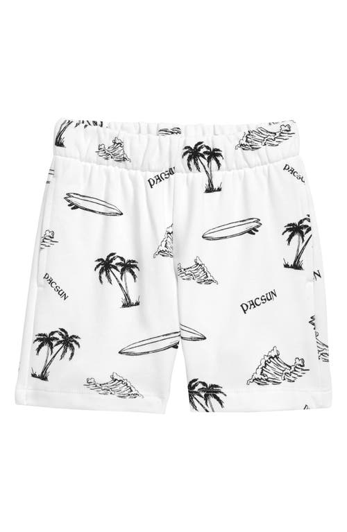 PacSun Fleece Shorts in Off White