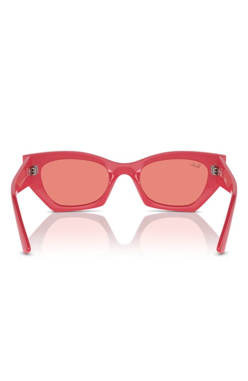 Shop Ray Ban Ray-ban Zena 52mm Geometric Sunglasses In Pink