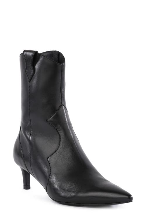 Seychelles Dallas Pointy Toe Western Sock Boot In Black