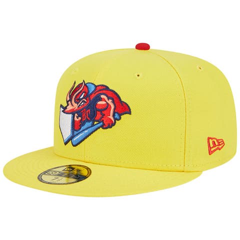 Men's New Era Navy/Orange Bowling Green Hot Rods Marvel x Minor League 59FIFTY Fitted Hat