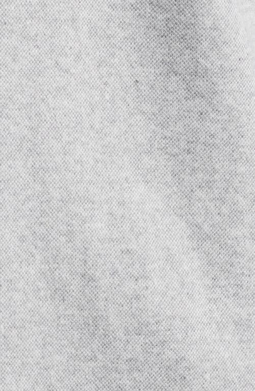 Johnnie-o Brayden Knit Flannel Button-up Shirt In Light Gray