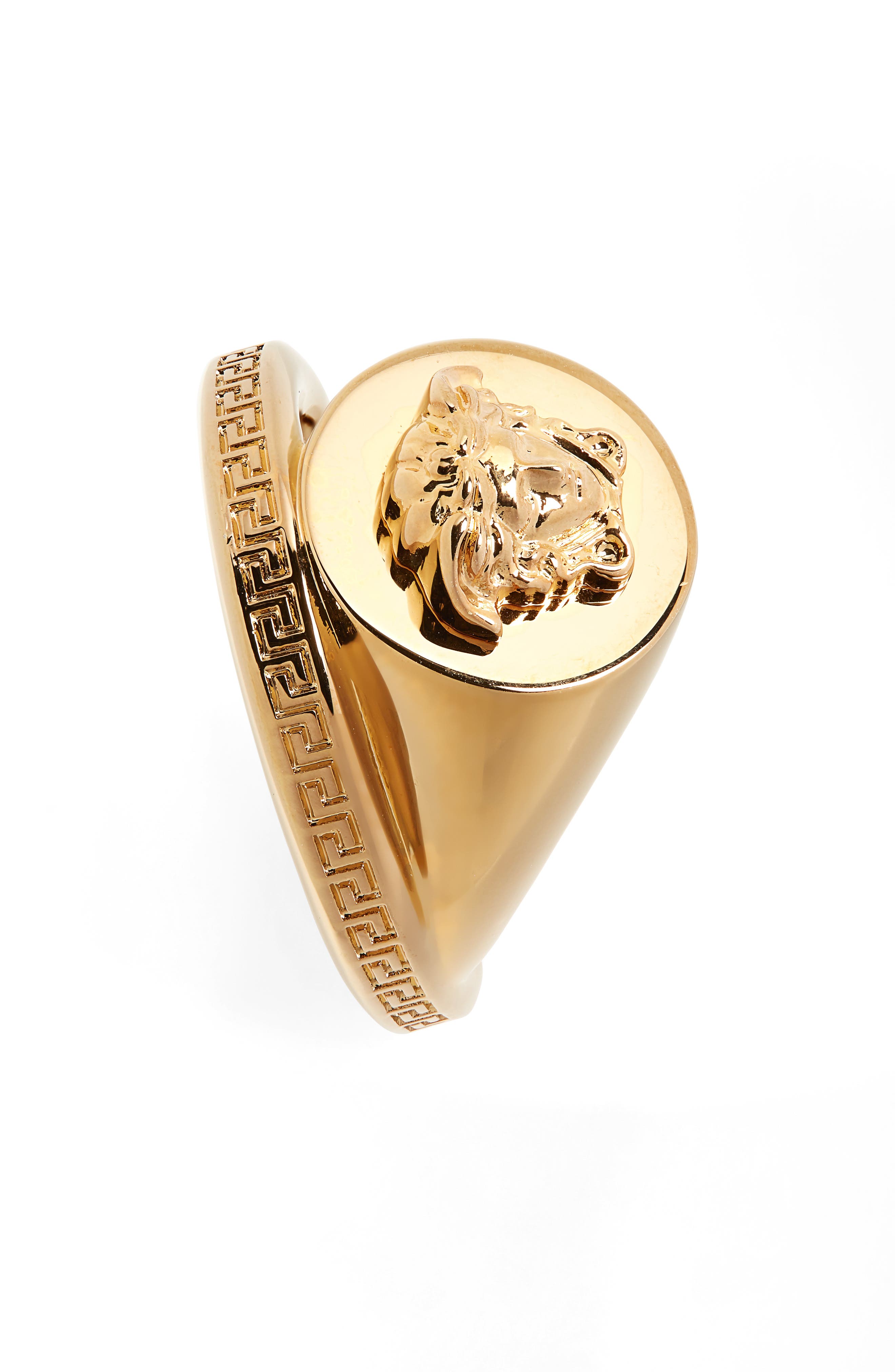 Versace Men's Medusa Signet Ring in Gold at Nordstrom, Size 9 US