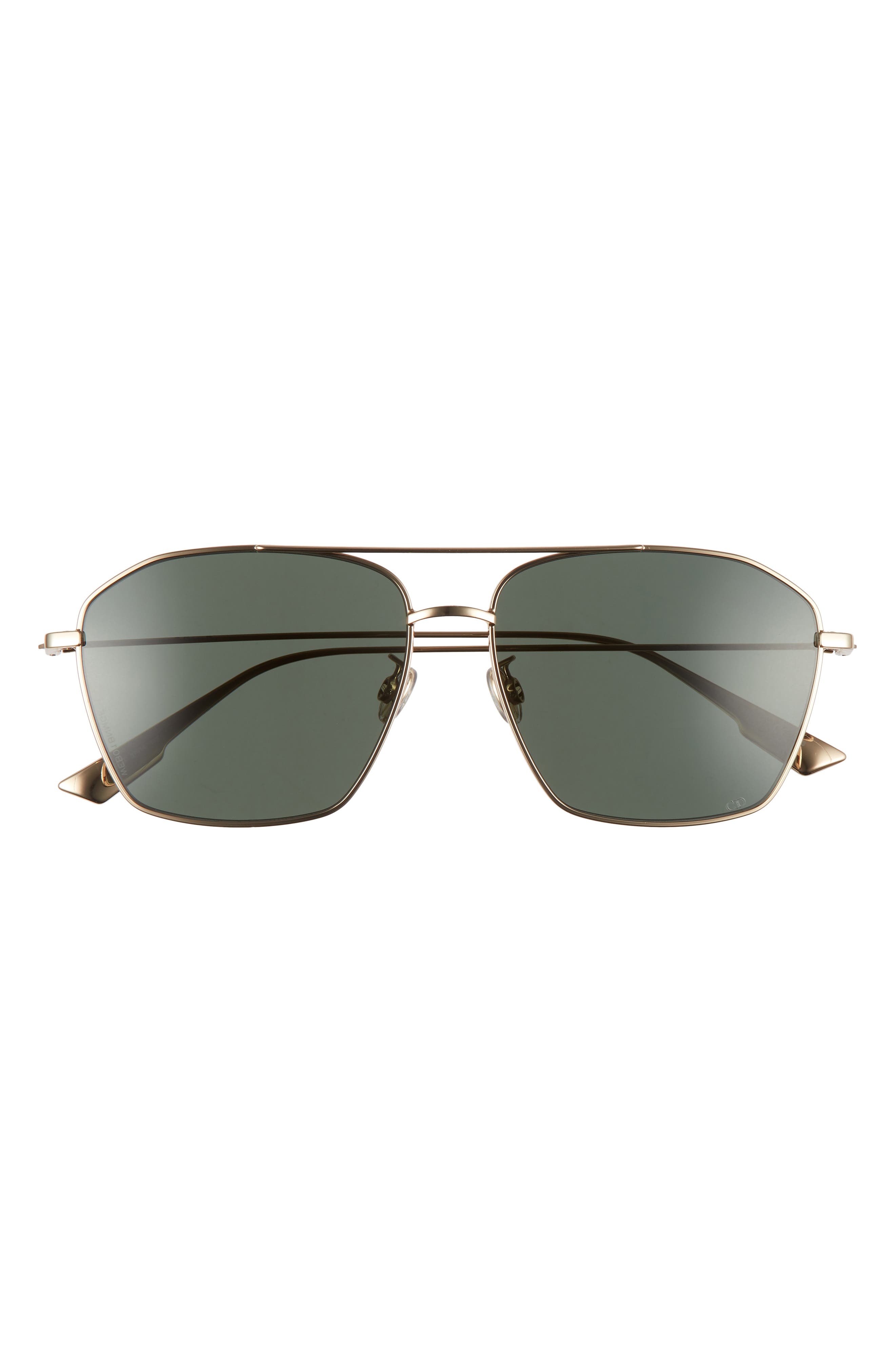 dior stellaire 62mm aviator sunglasses