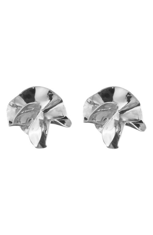 Delphinium Stud Earrings in Sterling Silver