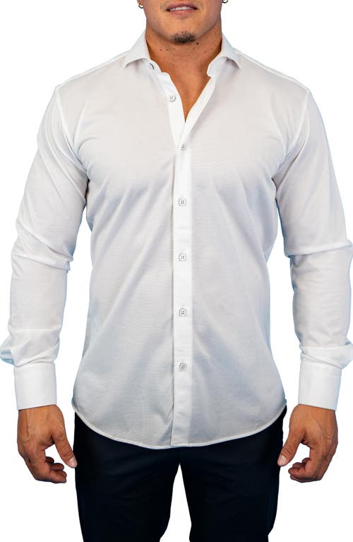 Maceoo Fibonacci True White Button-Up Shirt at Nordstrom,