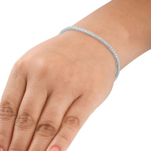 Bliss Diamond 2 Cttw Lab Grown Diamond Tennis Bracelet 14 Kt Gold 7" In 14k White Gold
