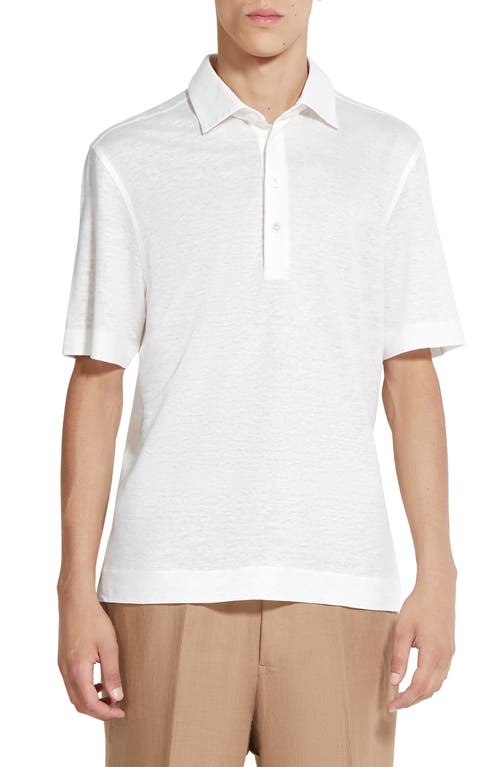 Zegna Linen Polo Bianco at Nordstrom, Us