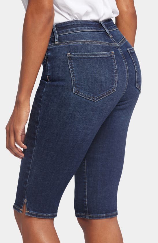Nydj Capri Denim Bermuda Shorts In Lotus Gardens