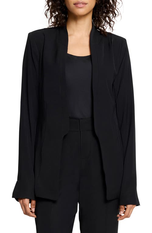 Shop Nic + Zoe Nic+zoe Social Edit Blazer In Black Onyx