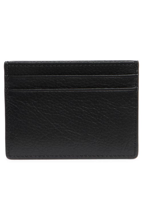 Ted Baker London Cavendish Pebbled Cardholder In Black