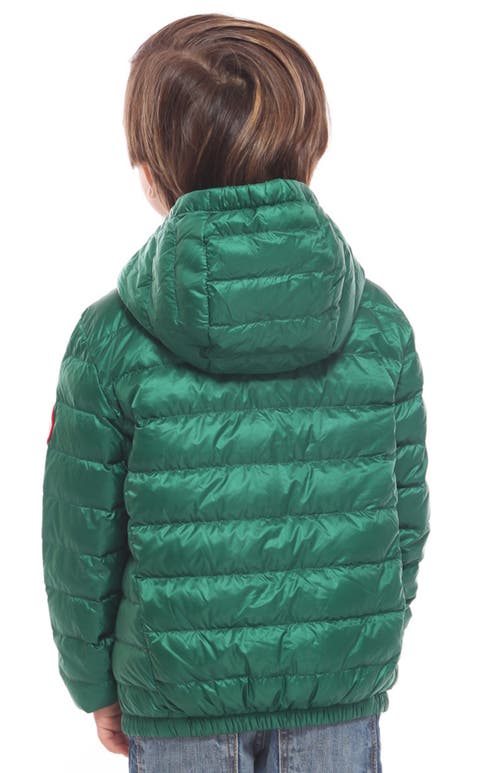 Shop Rokka&rolla Kids' Ultra Light Packable Down Jacket In Verdant Green