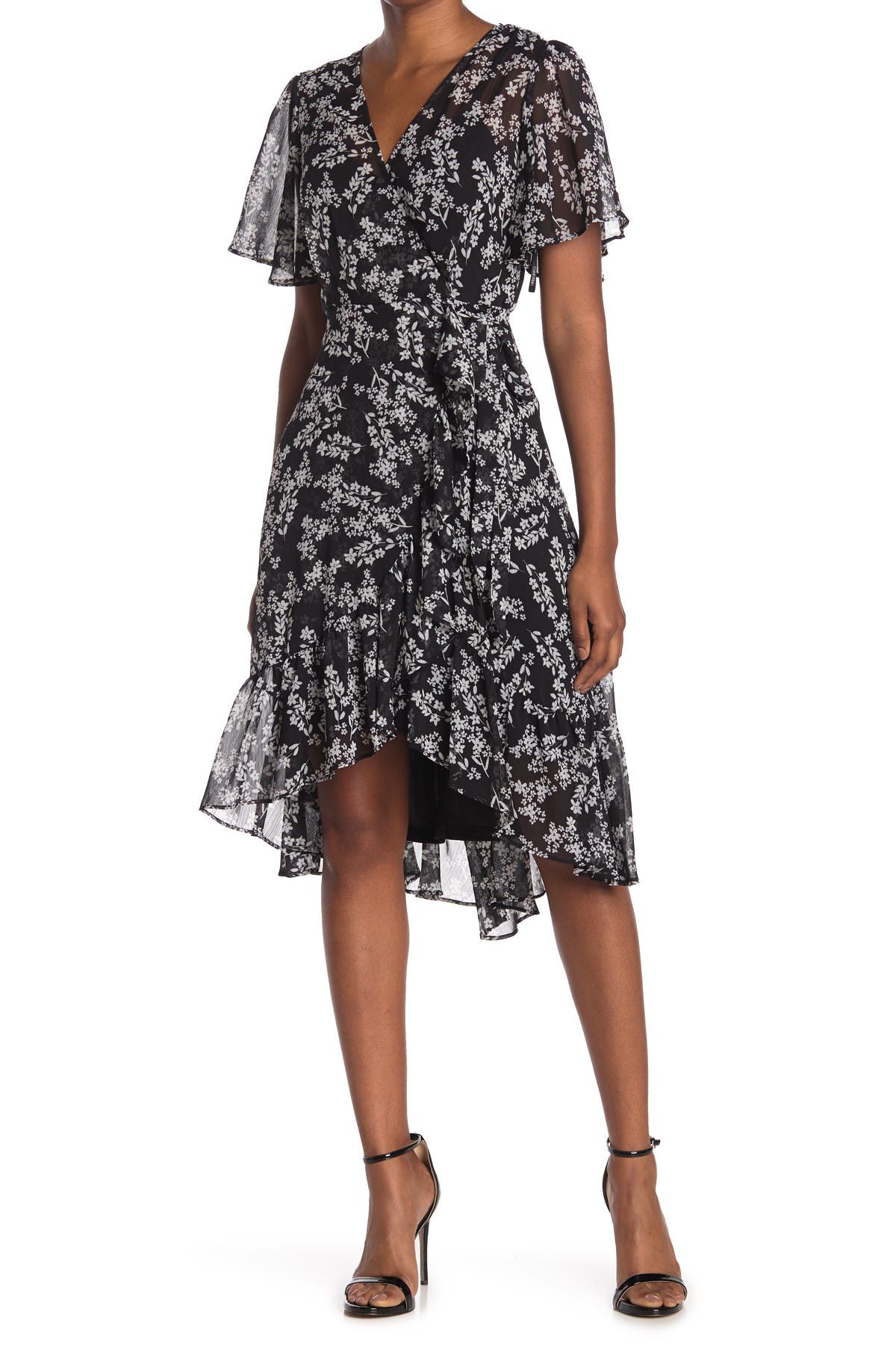 calvin klein ditsy floral dress