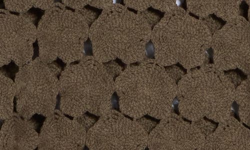 Bobeau Floral Crochet Short Sleeve Top In Olive