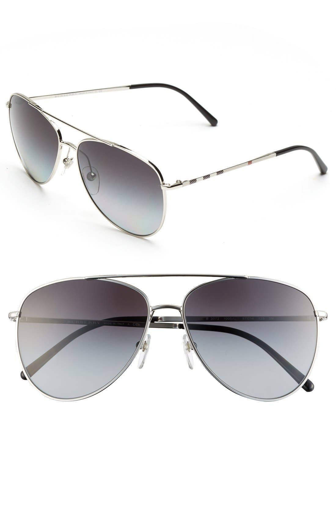 burberry 56mm retro sunglasses