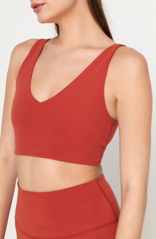 Shop Spiritual Gangster Harlow Crop Tank In Redstone