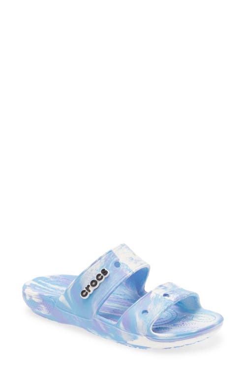 CROCS Classic Slide Sandal in White/Oxygen