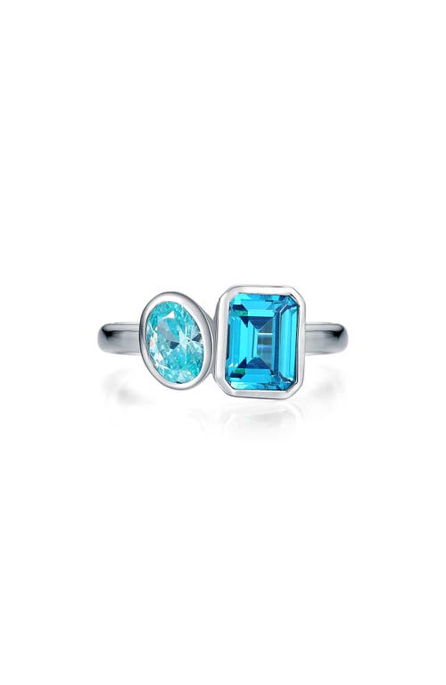 LAFONN LAFONN TOI ET MOI SIMULATED BLUE TOPAZ RING