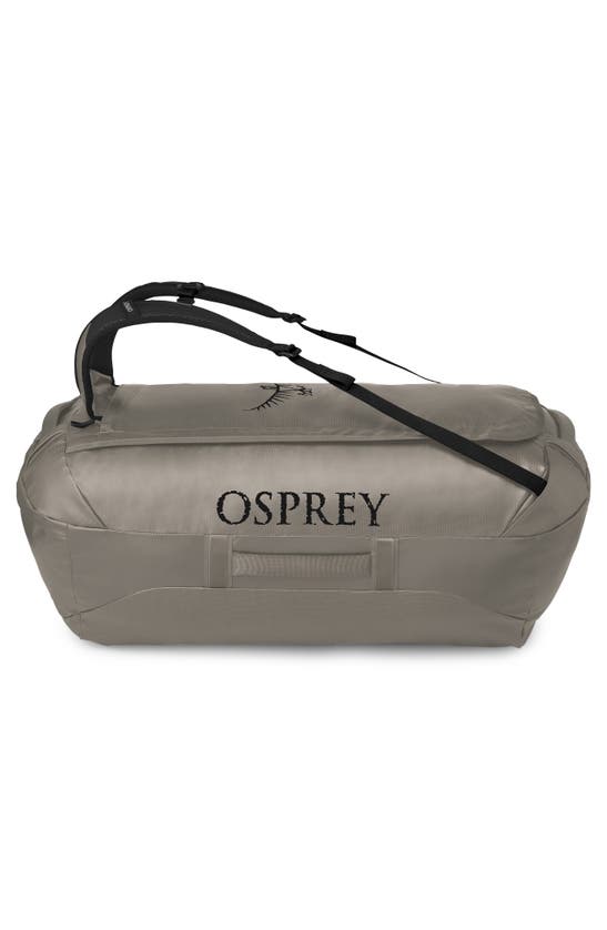 Shop Osprey Transporter® 120l Water Resistant Duffle Backpack In Tan Concrete