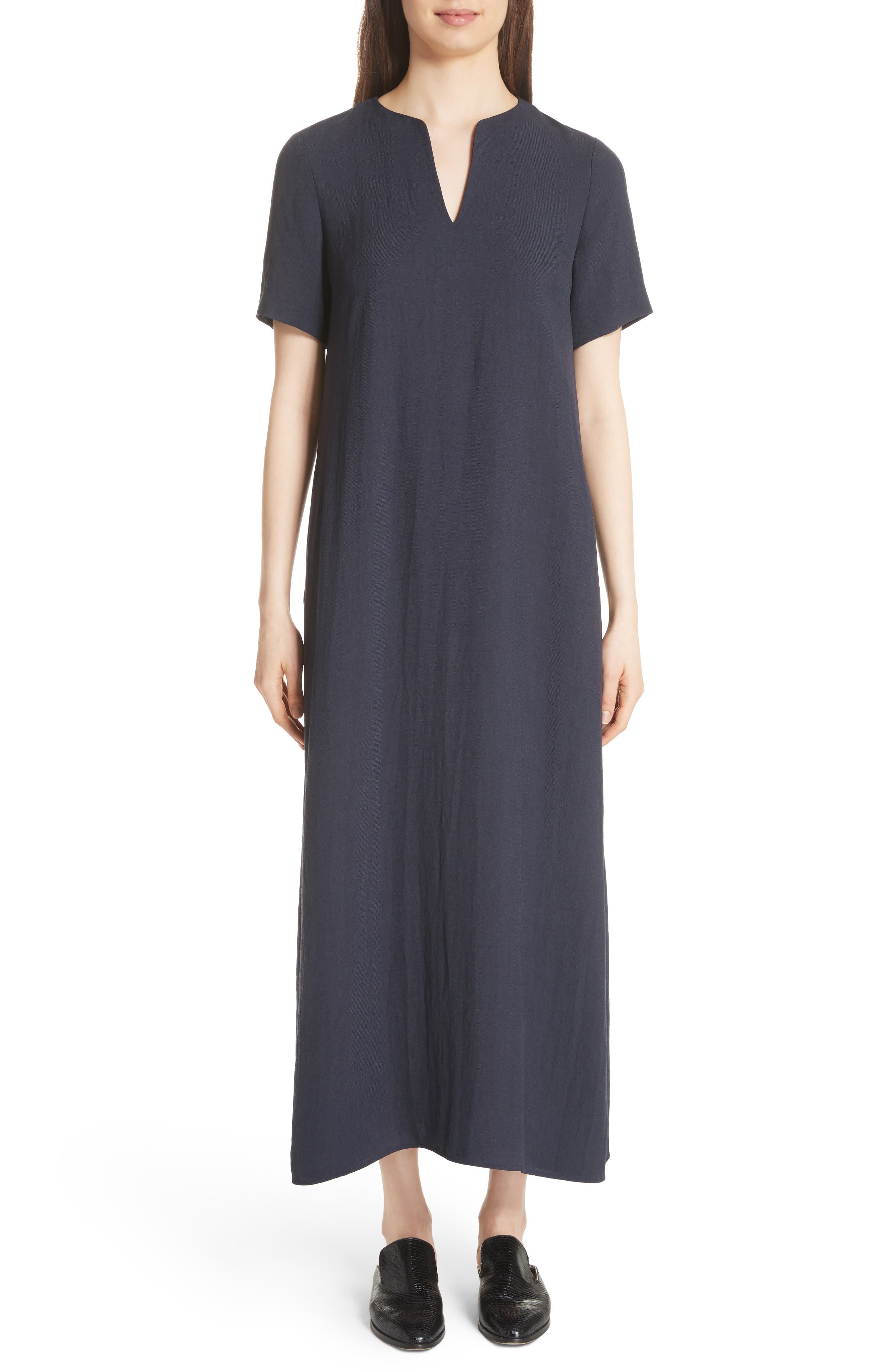 maxi shift dress