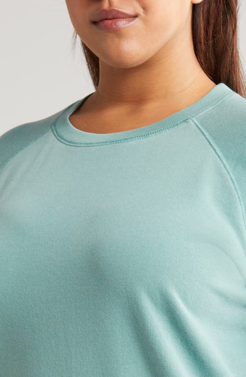 Treasure & Bond Shrunken Crewneck Sweatshirt In Green Seaglass