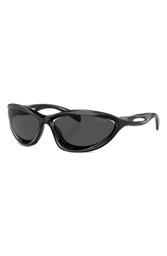 Shop Prada 60mm Cat Eye Sunglasses In Black