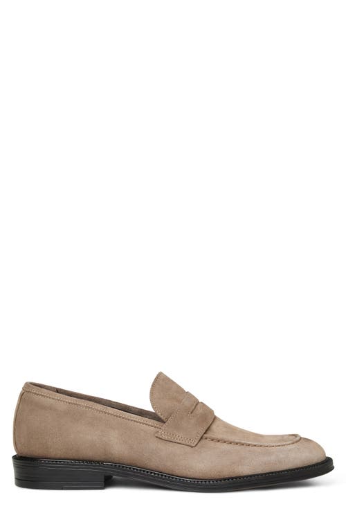 Bruno Magli Dorzano Penny Loafer In Taupe Suede