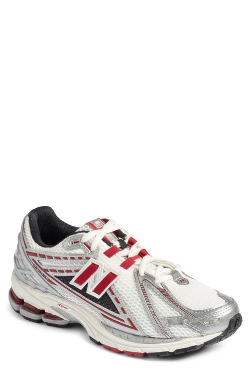 New Balance 1906r Sneaker In Silver Metallic/crimson