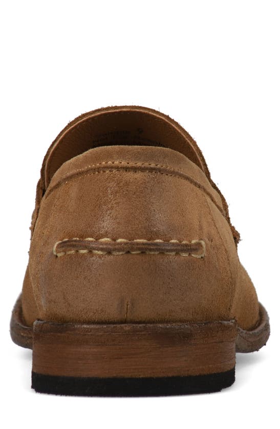 Frye Tyler Penny Loafer In Almond