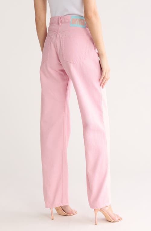 Shop Boyish Jeans The Ziggy Carpenter Straight Leg Jeans In Tickled Pink