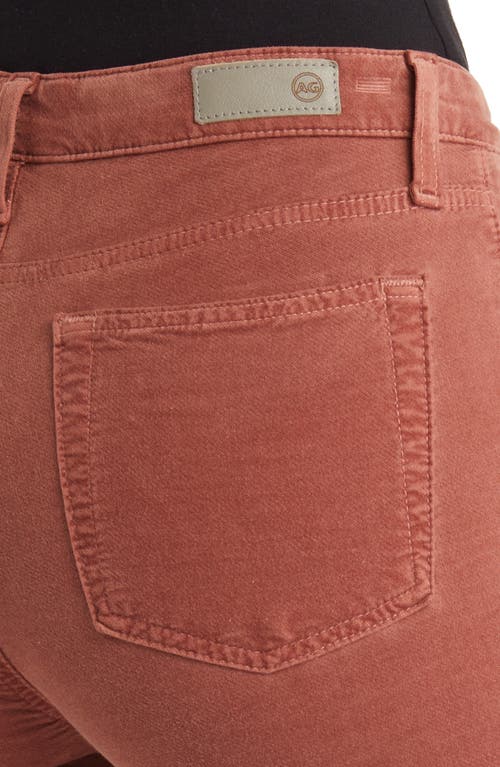 Ag Mari High Waist Slim Ankle Straight Leg Jeans In Dusty Blush