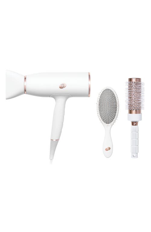 Professional Hair Dryer and Brush SetAireLuxe in White